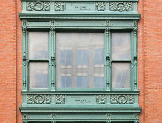 Cast-iron window frame