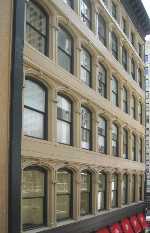 1872 Cast-iron facade facing Lake Street